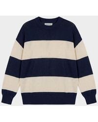SER.O.YA - Cassian Striped Linen-Blend Sweater - Lyst