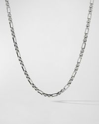 David Yurman - 3Mm Open Station Box Chain Necklace - Lyst