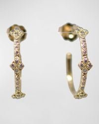 Armenta - Diamond Crivelli Hoop Earrings - Lyst