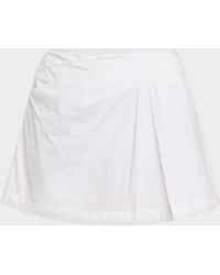 Jonathan Simkhai - Devlin Poplin Mini Skirt - Lyst