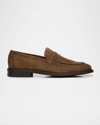 Allen Edmonds - Como Suede Penny Loafers - Lyst