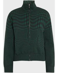 Burberry - Warped Check Track Jacket - Lyst