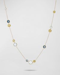 Marco Bicego - Jaipur 18k Yellow Gold Mixed Blue Topaz Collar Necklace - Lyst