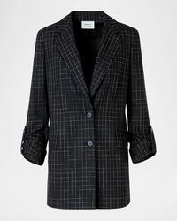 Akris Punto - Windowpane Check Single-Breasted Jacket - Lyst