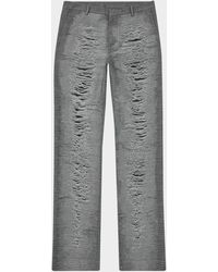 DIESEL - Apos;S Distressed Prince Of Wales Jacquard Pants - Lyst