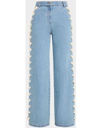AKNVAS - Lyd Laced Denim Trousers - Lyst
