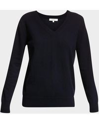 Vince - Weekend V-Neck Cashmere Pullover Sweater - Lyst