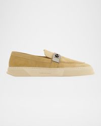 Ferragamo - Brad Suede Slip-On Sneakers - Lyst