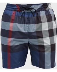 Burberry - Check Swim Shorts - Lyst