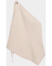 Helmut Lang - Cotton Twill Asymmetric Sailor Top - Lyst