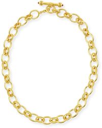 Elizabeth Locke - Lampedusa 19k Gold Link Necklace, 17"l - Lyst