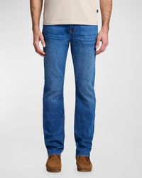 7 For All Mankind - The Straight Stretch Denim Jeans - Lyst