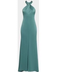 Emanuel Ungaro - Wilde Twist-Front Halter Maxi Dress - Lyst