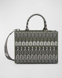 Furla - Opportunity Small Arch Logo Jacquard Tote Bag - Lyst