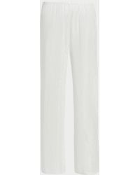 MILLY - Celina Pinstriped Sheer Cover-Up Pants - Lyst