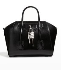 Givenchy - Antigona Lock Mini Top Handle Bag In Box Leather - Lyst