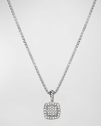 David Yurman - Petite Albion Pendant With Diamonds On Chain - Lyst