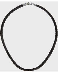 Lagos - Black Caviar Rope Necklace, 16"l - Lyst