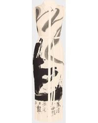Jason Wu - Pleated Sleeveless Maxi Shirtdress With Artwork By Tong - Lyst
