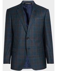 Emporio Armani - 130S Wool Plaid Sport Coat - Lyst