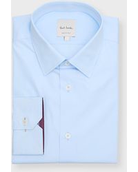 Paul Smith - Tailored Fit Sport Shirt With Artist Stripe Cuff - Lyst