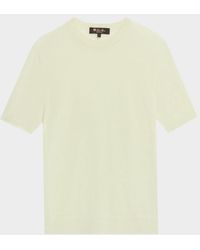 Loro Piana - Camino Cashmere-Silk Crewneck Sweater - Lyst