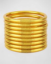 BuDhaGirl - Gold All-weather Bangles, Size S-l, Set Of 9 - Lyst