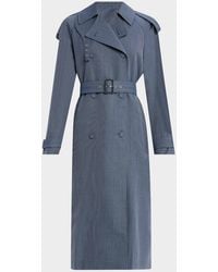 Proenza Schouler - Sakia Wool Melange Trench Coat - Lyst
