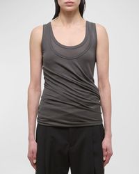 Helmut Lang - Double-Layered Tank Top - Lyst