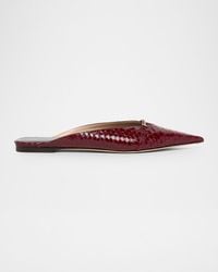 Tom Ford - Croc-Effect Leather Flat Mules - Lyst