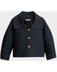 Givenchy - Cocoon Button-Down Crop Jacket - Lyst