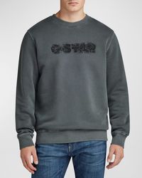 G-Star RAW - Distressed Logo Sweatshirt - Lyst