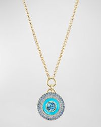 Emily P. Wheeler - Water Medallion 18K And Necklace With Topaz, Sapphire And - Lyst