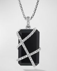 David Yurman - Cable Wrap Enhancer With Onyx And Diamonds - Lyst
