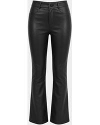 Lamarque - Faris Leather Cropped Bootcut Pants - Lyst