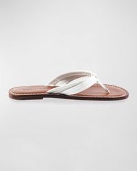 Bernardo - Miami Leather Slide Sandals - Lyst