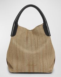 Loro Piana - Bale Small Rustic Silk Top-Handle Bag - Lyst
