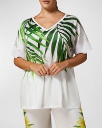 Marina Rinaldi - Plus Size Edam Tropical-Print Jersey T-Shirt - Lyst