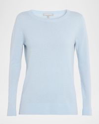 Neiman Marcus - Cashmere Basic Crewneck Top - Lyst