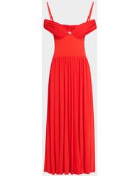 Jonathan Simkhai - Amarantha Cold-Shoulder Jersey Maxi Dress - Lyst