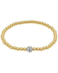 Zoe Lev - 14K Diamond Bead Bracelet, 4Mm - Lyst