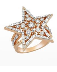 BeeGoddess - Sirius Baguette And Round Diamond Ring - Lyst