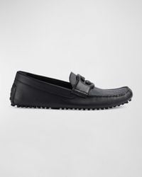 Gucci - Ayrton Interlocking G Leather Drivers - Lyst