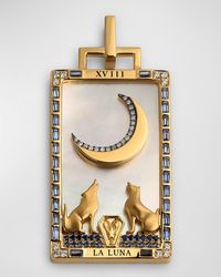 Sorellina - 18K Pendant With Mother Of, Sapphires And Gh-Si Diamonds - Lyst