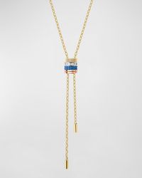 Boucheron - Tricolor 18k Gold Quatre Blue Ceramic And Diamond Necklace - Lyst