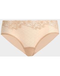 Commando - Double Take Lace-Front Microfiber Bikini Briefs - Lyst