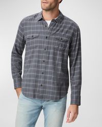 PAIGE - Everett Plaid Button-down Shirt - Lyst