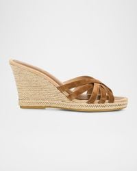 Veronica Beard - Phylina Suede Espadrille Wedge Sandals - Lyst