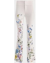 Alice + Olivia - Ilan Pleated-Sleeve Blouse - Lyst