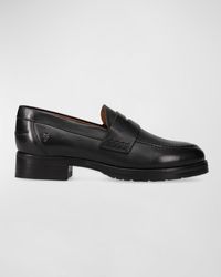 Frye - Melissa Leather Lug-Sole Penny Loafers - Lyst